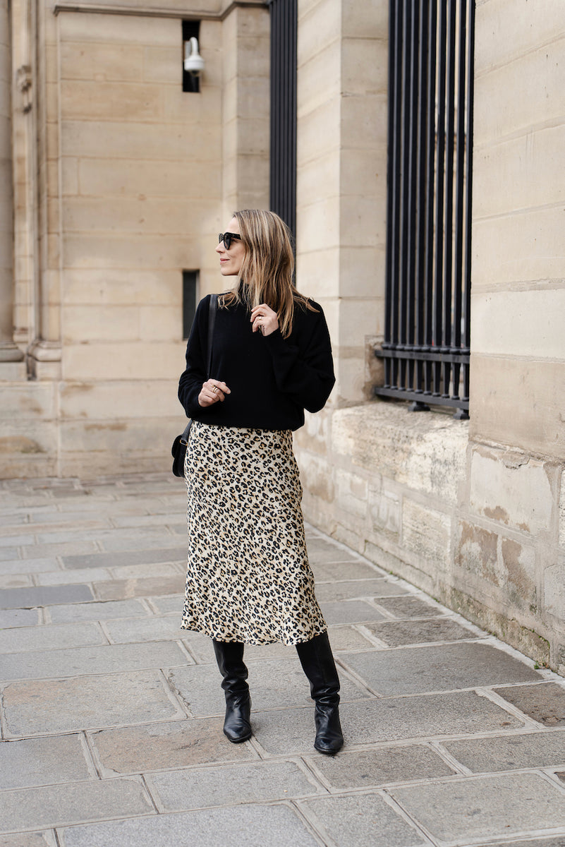 Comment porter la jupe longue leopard Les Sublimes